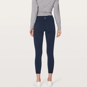 SOLD Lululemon Hi-Rise Wunder Under in True Navy